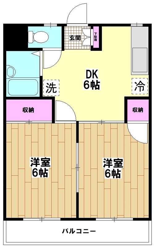元木コーポ 間取り