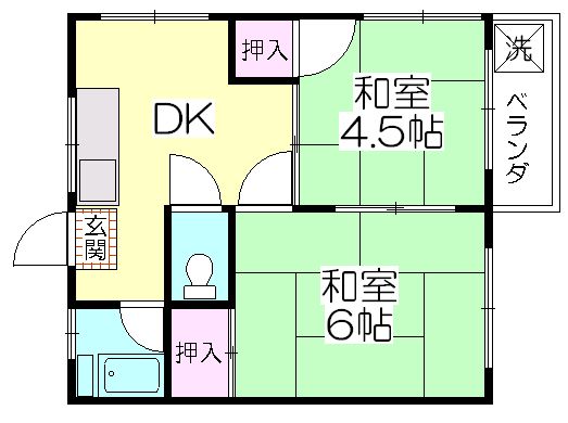 ニューハイツアサイ 間取り