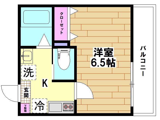 FerioⅢ(フェリオ3) 201号室 間取り