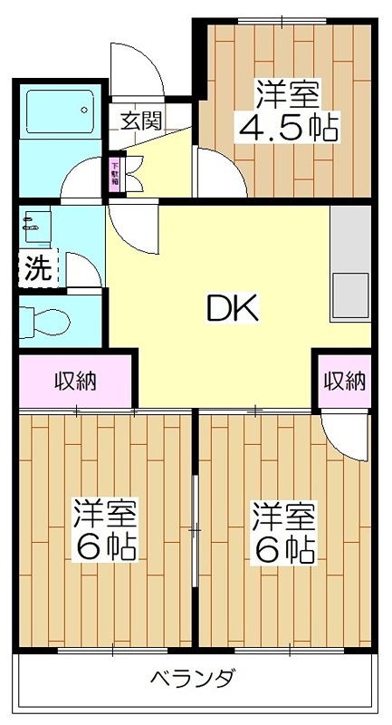 サンアールタニツカB棟 間取り