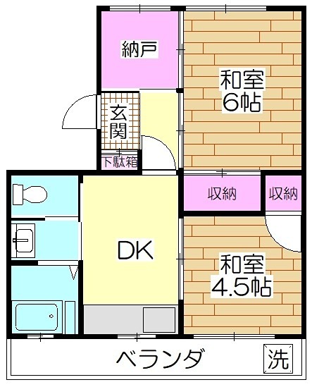 サンアールタニツカＡ棟   間取り