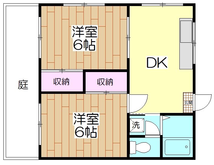 ハイツリバティー 101号室 間取り
