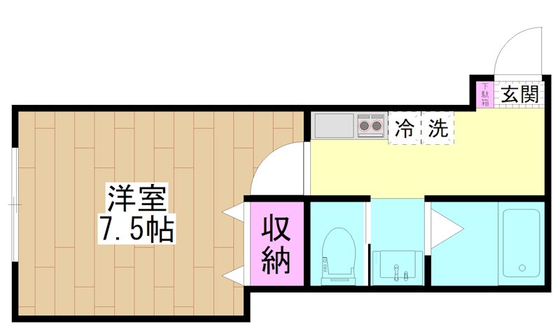 G.FlapⅡ(ジーフラップ２) 間取り