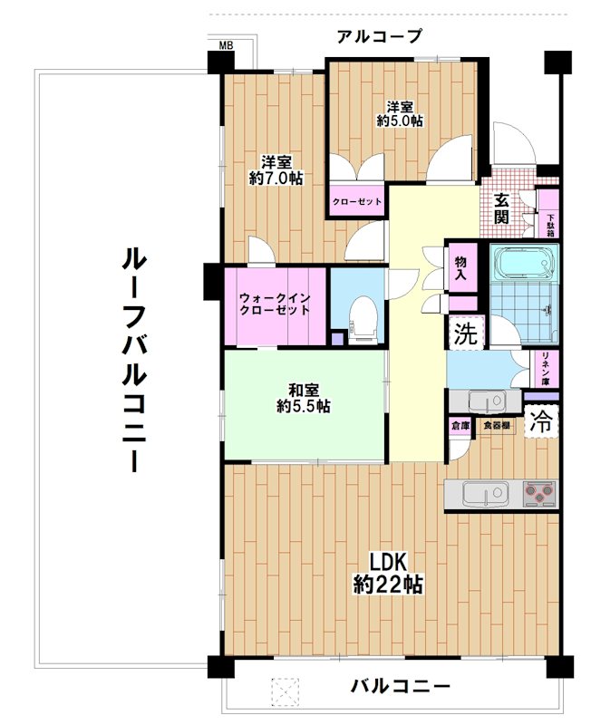 リライズガーデン西新井スカイレジデンス 間取り