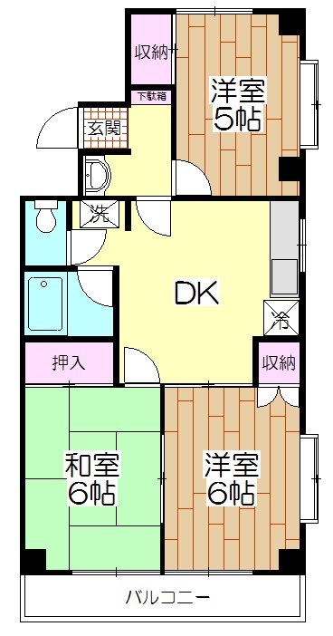 サンハイツ東恒  間取り
