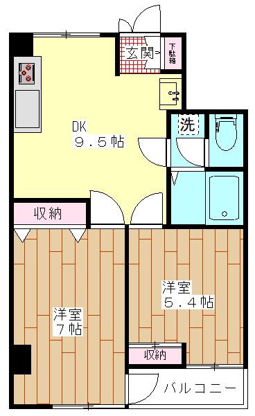 サンハイツ東恒  間取り