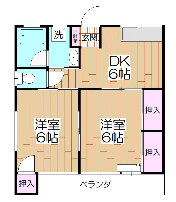 渡辺コーポ 間取り