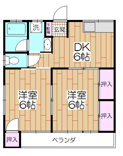 渡辺コーポ 間取り
