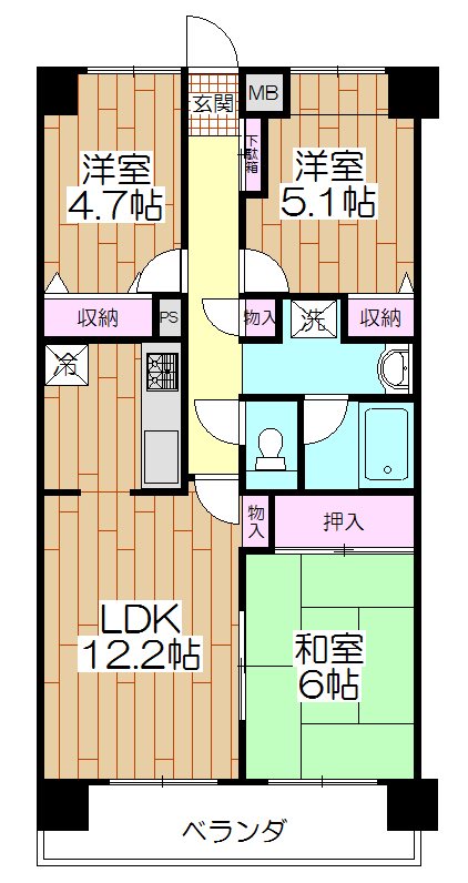 ヴィラコヤス弐番館 間取り