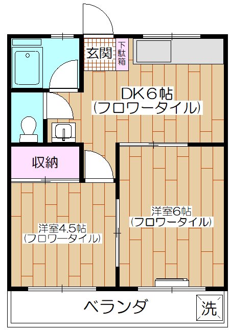 マンション紺利 間取り