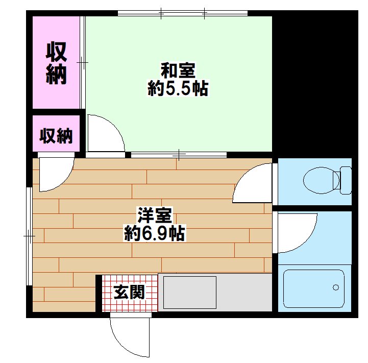 ときわ荘 間取り