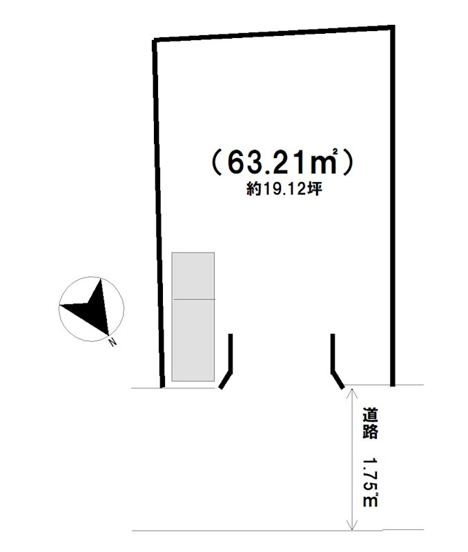 中央本町4丁目　貸地 間取り