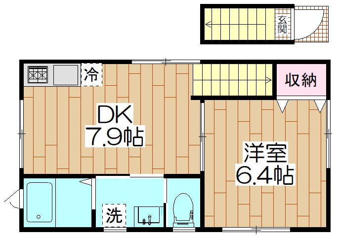 プチハウス北千住 間取り