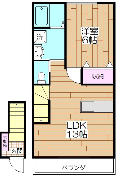 ウッド・ヴィレッジ遊馬  間取り