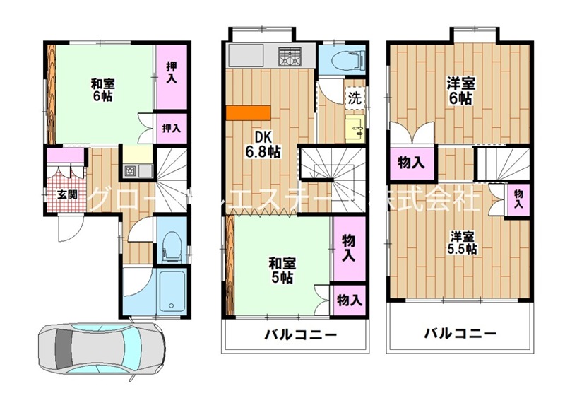 草加市西町戸建 間取り