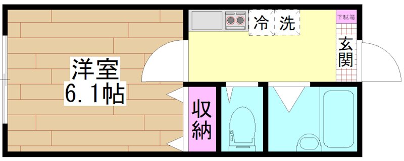 G.FlapⅡ(ジーフラップ２) 間取り