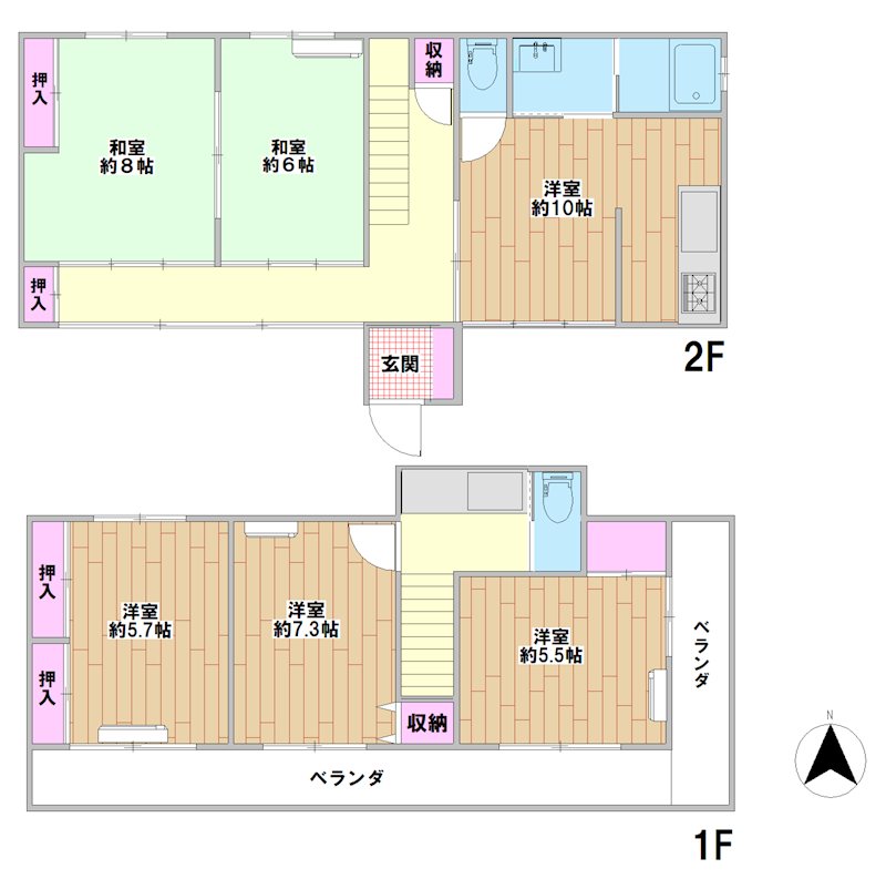 川西邸 間取り