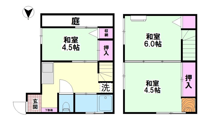 岡村貸家 間取り