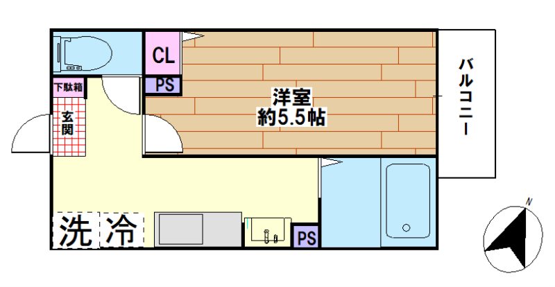 MELDIA江北Ⅲ 間取り