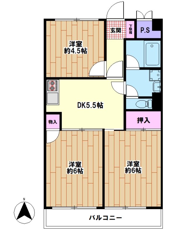カーサワカバヤシ 間取り