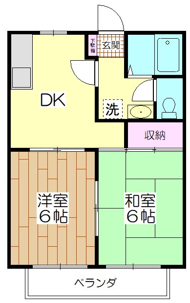渡辺ハイツⅡ  間取り
