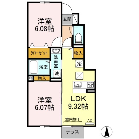 comfortas K  間取り