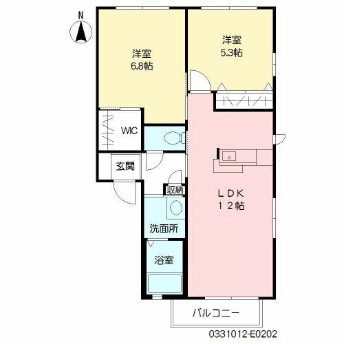 ヴィサージュ本城　Ｅ棟 間取り