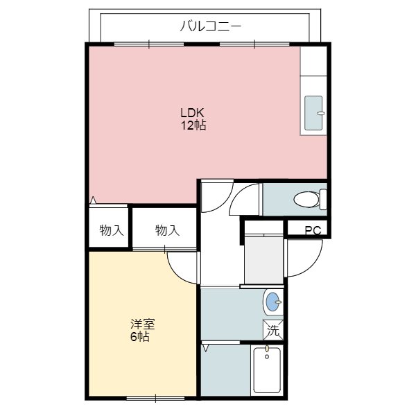 グランドハイツ木屋瀬 間取り