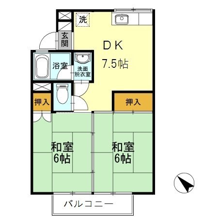 メゾン若宮2号館 間取り