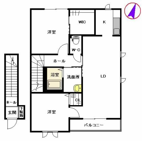 グランドゥール大地 Ａ棟 間取り