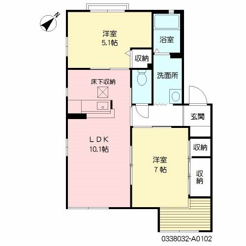 ディアス馬場山　Ａ棟 間取り