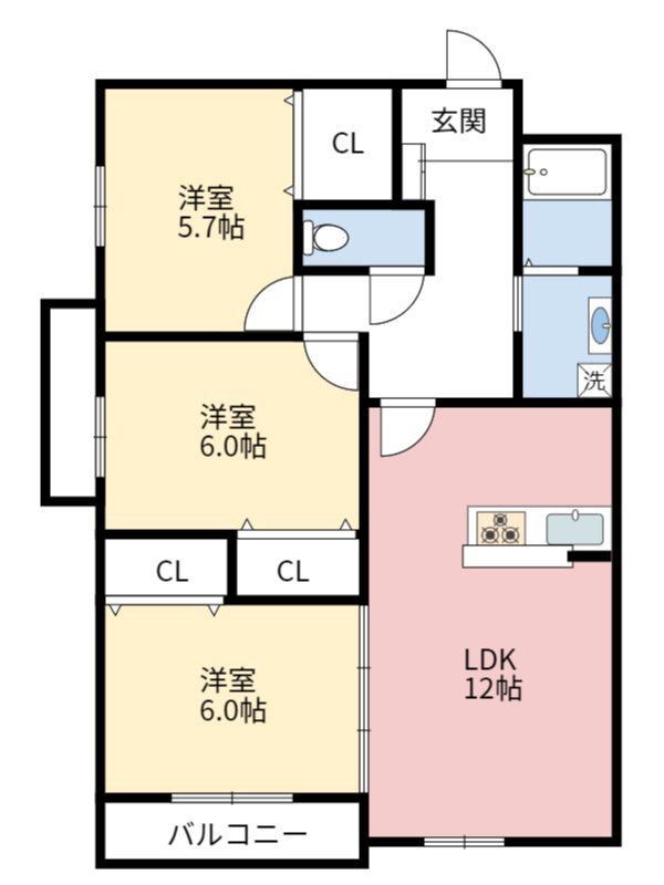 プレステージ加奈陀Ⅲ 間取り