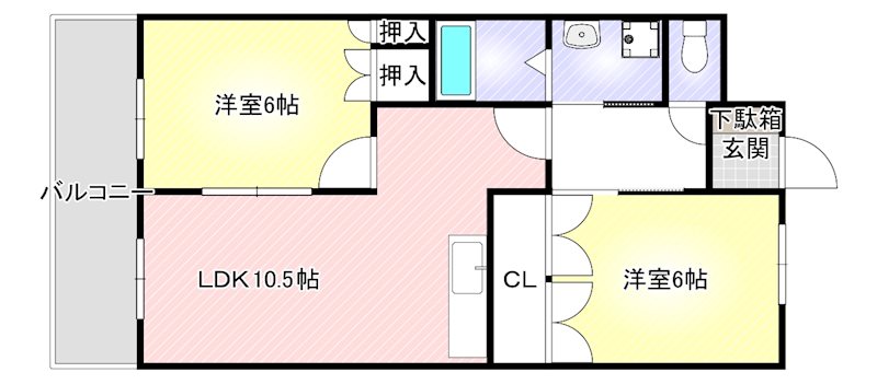 コンフォルテーヴォレⅡ 間取り