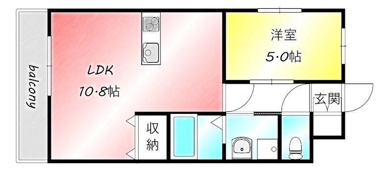 グランドハイツ馬場山緑 間取り
