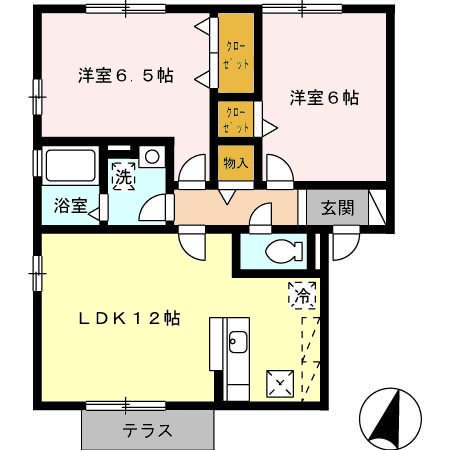 花多来館A棟 間取り