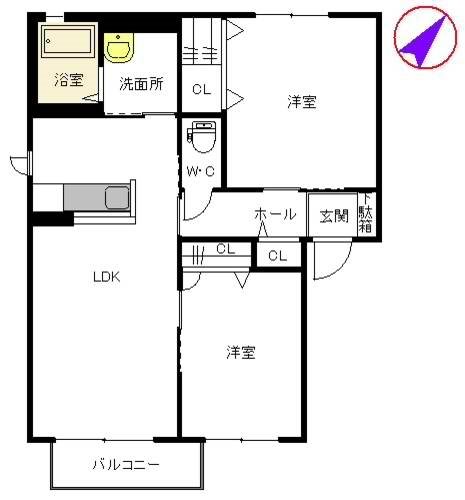 シャーメゾンハックベリー　A棟 間取り