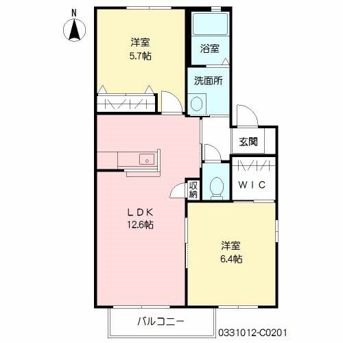 ヴィサージュ本城Ｃ棟 間取り