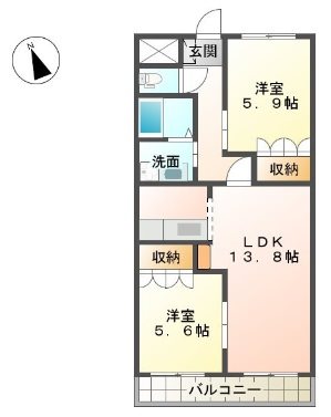 Ｖｅｒｓ　Ｌ’ａｖｅｎｉｒ 間取り