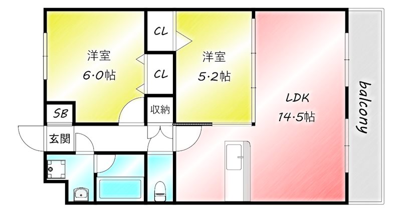 ピークマンションⅡ 間取り