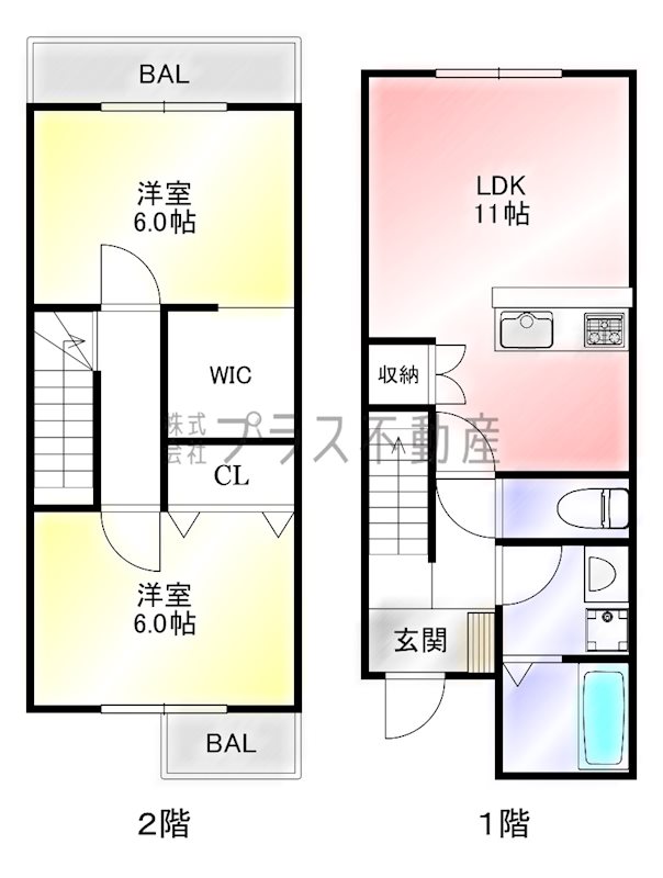 グランスタ馬場山Cコート 間取り