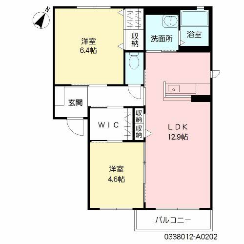 シャーメゾン茶屋の原Ⅰ　A棟  間取り