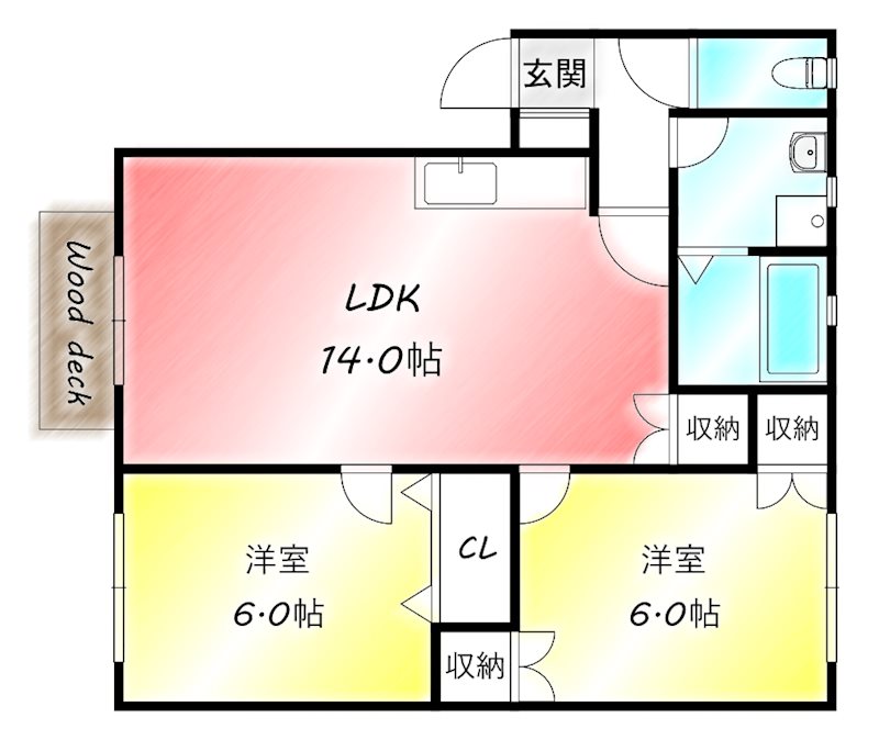 エクセレントK　Ｃ 間取り