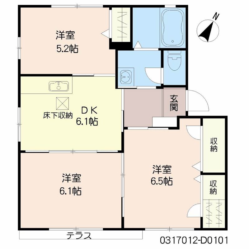 デューク沼口　D棟  間取り
