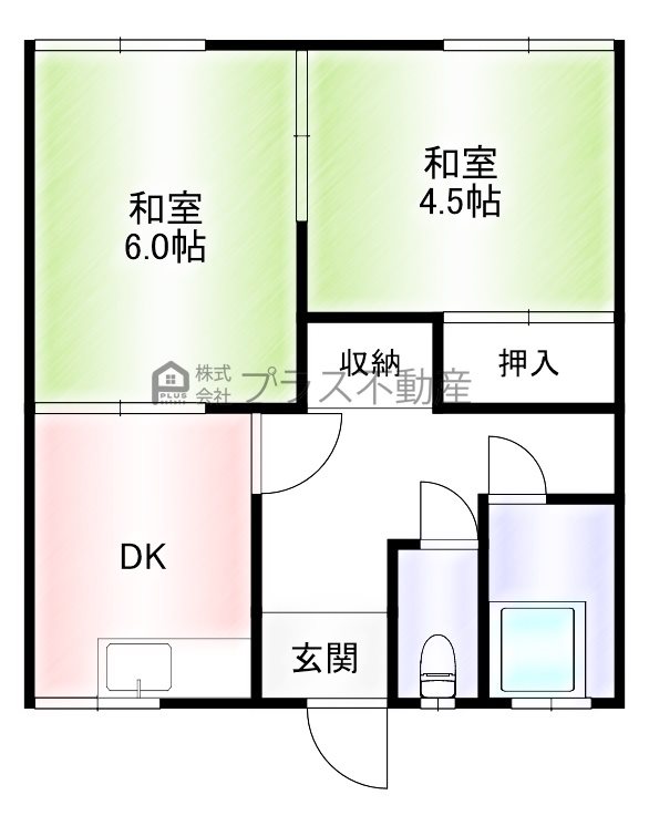 溝堀ハイツ 間取り