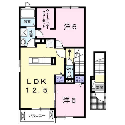 ヴィラ　ド　ハピネスⅠ 間取り