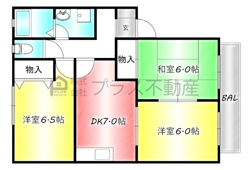 パルテール星ヶ丘Ⅲ 間取り