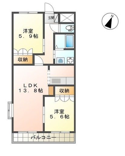 Ｖｅｒｓ　Ｌ’ａｖｅｎｉｒ 間取り