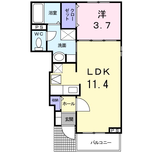 カーサＫ．Ｆ． 間取り