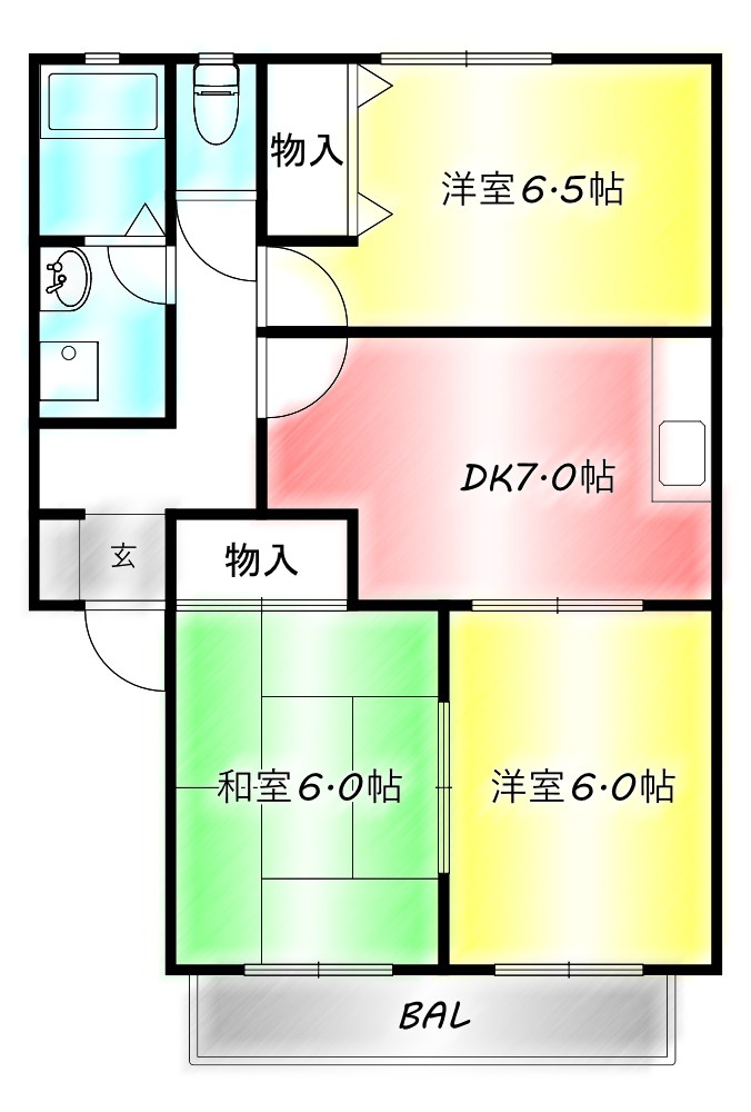 パルテール星ヶ丘Ⅳ 間取り
