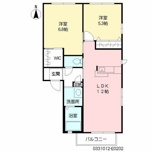 ヴィサージュ本城　E棟 間取り